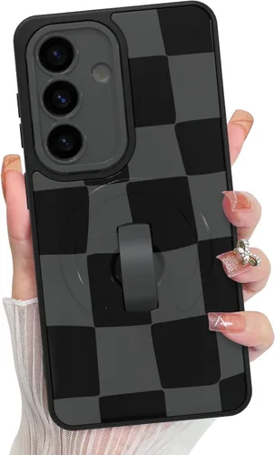 Vista 215 de KANGHAR Compatible con iPhone 17 Pro Case Spot Pattern - Negro Mancha rosada negra