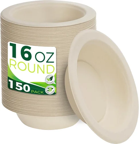 Vista 11 de 4 onzas Tazones de papel desechables [Paquete de 100], tazas de papel pequeñas/mini resistentes, perfectas para salsa para mojar, degustación