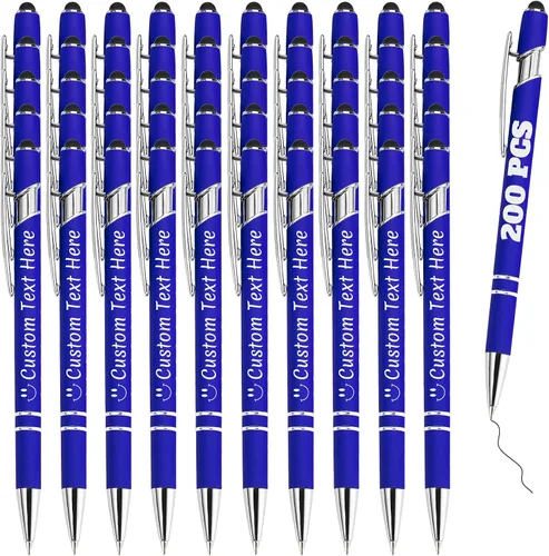 Vista 98 de Bolígrafos personalizados a granel 10 con nombre, grabados con punta de lápiz, bolígrafos de bola personalizados de escritura suave, regalos
