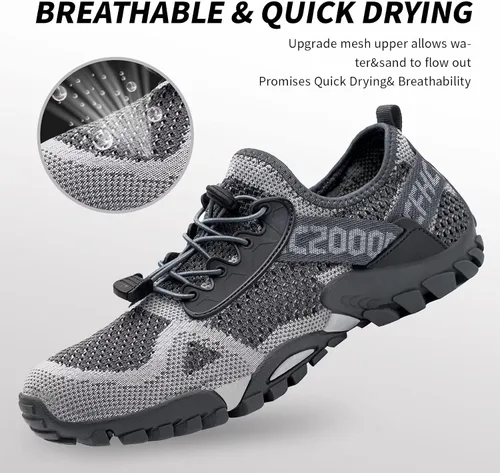 Vista 2 de SOBASO Zapatos de agua para mujeres y hombres de secado rápido para natación playa deportes acuáticos buceo senderismo vela viajes