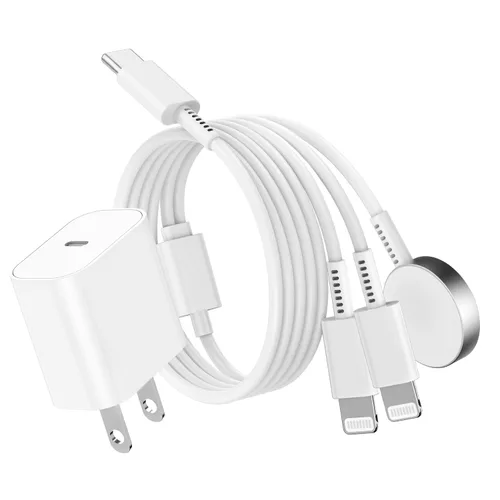 Vista 10 de Susnwere Cargador Rápido para Cargadores de Apple Watch con Bloque de Carga de 20W, USB C Magnético para Cable de Carga Rápida i-Watch para Watch