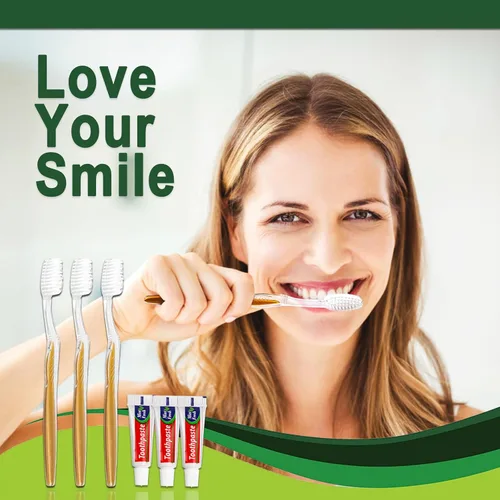 Vista 4 de 20 cepillos de dientes desechables con pasta de dientes envueltos individualmente a granel, kit de cepillo de dientes de viaje, cepillos de dientes