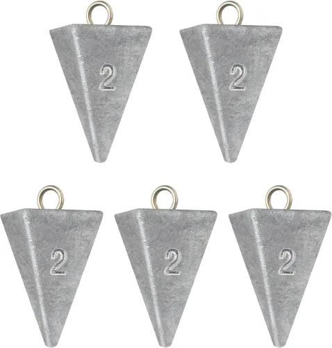 Vista 12 de BLUEWING Pyramid Sinkers Pesas de pesca de plomo 1oz, 2oz, 3oz, 5oz, 8oz, 10oz, 12oz, 16oz, 32oz para agua salada
