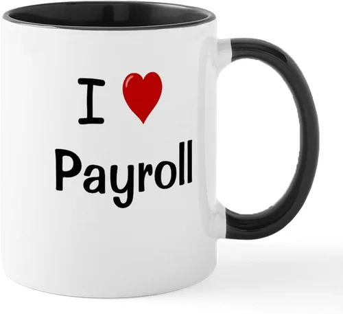 Vista 22 de CafePress Coffee Then Payroll Mugs - Taza de café de cerámica (11 oz)