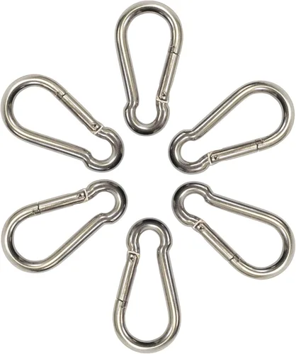 Vista 3 de Scuba Choice Stainless Steel Boat Clip Carabiner 3.13" – Safety Spring Hook for Boating, Kayaking, Diving, Fishing & Outdoor Gear