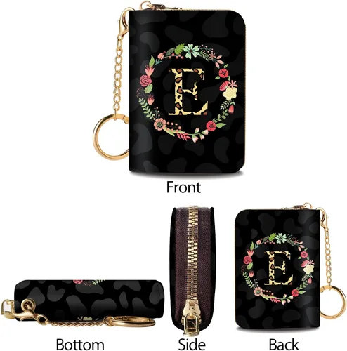 Vista 7 de Cartera delgada para tarjetas de crédito RFID para mujer, mini-cartera pequeña para mujer, carteras para tarjetas para mujer, delgada, cartera