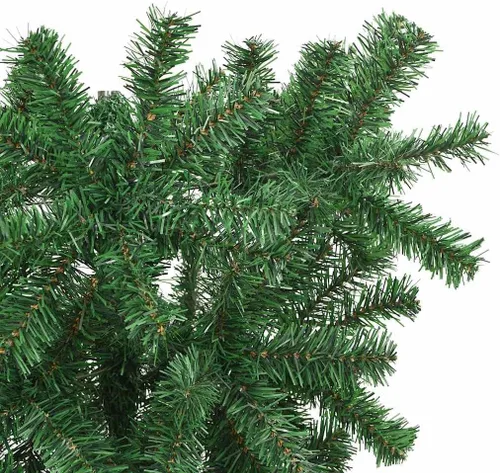 Vista 3 de Upside-Down Artificial Christmas Tree with Stand Green 5 ft