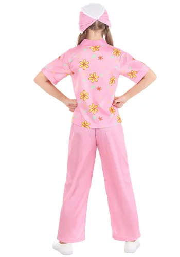 Vista 2 de Disfraz de enfermera rosa para niñas Multicolor