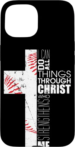Vista 6 de Fundas de teléfono de béisbol para adolescentes y niños, entrenadores, cristianos, cruz, regalos para iPhone 17