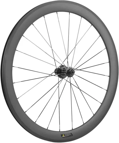 Vista 4 de set de 2 ruedas de 50 mm de fibra de carbono de 700 c, para bicicleta de carreras.