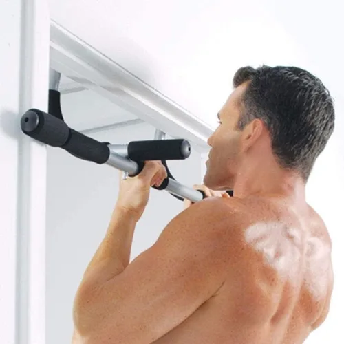 Vista 4 de Barra de dominadas para puerta de fitness, barra de dominadas, barra de empuje, barra de gimnasio, dispositivo de entrenamiento en la puerta, poste