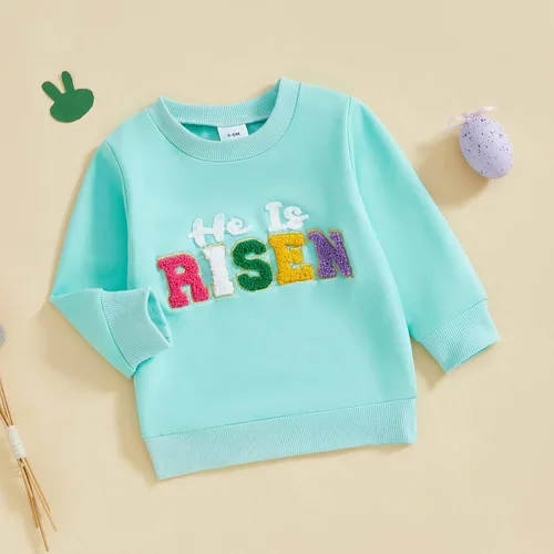 Vista 103 de Traje de San Valentín para bebé, niña, niño, traje de San Valentín, sudadera de manga larga con estampado de corazón