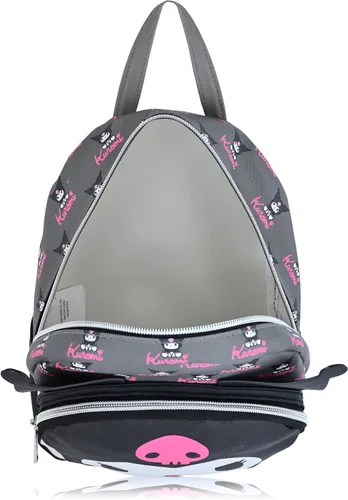Vista 6 de Sanrio Hello Kitty and Friends Kuromi Mochila Mini bolso de piel sintética de 10 pulgadas para mujeres, hombres, unisex, Kuromi, Mochilas Daypack
