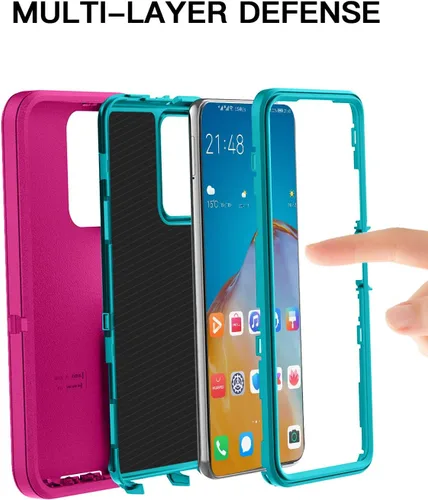 Vista 3 de AICase Funda para Galaxy A14 5G, resistente protección contra caídas, cuerpo completo, resistente a los golpes, a prueba de polvo, militar