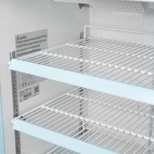 Vista 9 de KoolMore 66 cm. Refrigerador vertical comercial para exhibición con una puerta de vidrio blanco - 9 pies cúbicos (MDF-1GD-9C-WH)