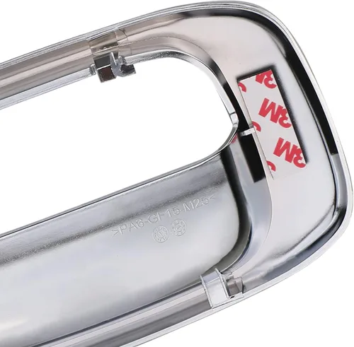 Vista 6 de APPERFiT Pestillo del mango del portón trasero con borde biselado cromado Compatible con Chevrolet Chevy Silverado GMC Sierra 1500 2500 3500 Cromo