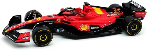 Vista 7 de 1/43 F1 2023 SF23 16# Charles Leclerc Scuderia SF23 55# Carlos Sainz aleación coche fundido a presión modelo modelo regalo (1/43 SF23 Monza #16)