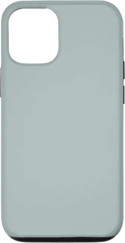 Vista 11 de iPhone 12 mini simple elegante color sólido luz polvo azul hielo caso
