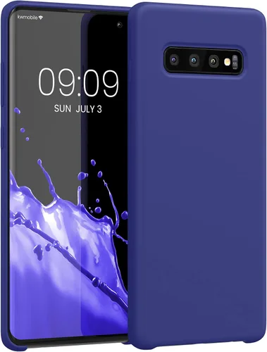 Vista 117 de kwmobile Funda compatible con Samsung Galaxy S9 - Funda de silicona TPU con acabado suave - Blue Reef