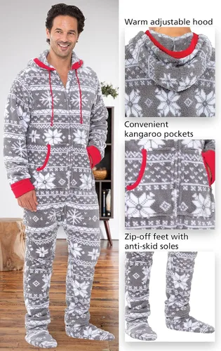 Vista 3 de PajamaGram Mono Pijama para hombre - Mono de Navidad para hombre