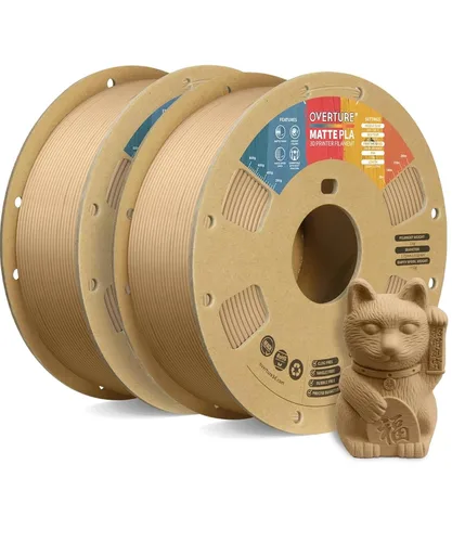 Vista 49 de OVERTURE - Filamento de fibra de carbono PLA para impresora 3D de 1.75 mm, carrete de cartón PLA de 2.2 libras, precisión dimensional +/- 0.02 mm