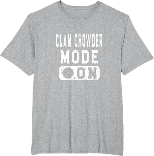 Vista 40 de Clam Chowder Mode On - Camiseta de broma de sopa de almejas, Negro