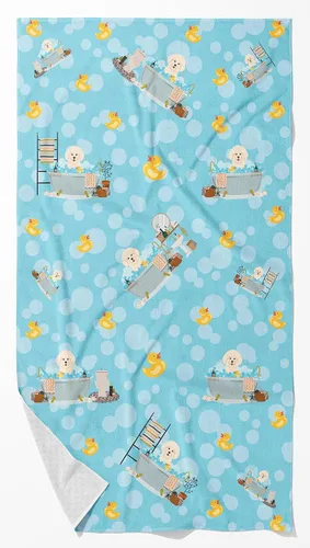 Vista 126 de Caroline's Treasures WDK5738BTLG Airedale - Toalla de baño grande para bañera