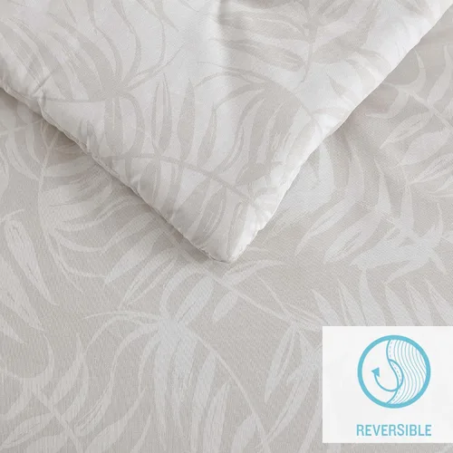 Vista 5 de Tommy Bahama - Juego de ropa de cama de 8 piezas, edredón de algodón y sábanas con funda de almohada, juego de ropa de cama de inspiración tropical