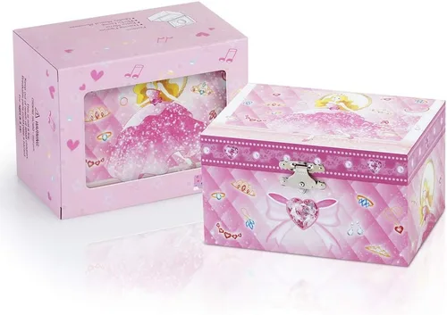 Vista 5 de RR ROUND RICH DESIGN Joyeros musicales para niñas grandes y pequeñas