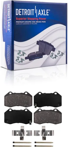 Vista 75 de Detroit Axle - Pastillas de Freno Delantero Izquierdo Reemplazo de Pinza de Disco para Dodge Ram 1500 Dakota Mitsubishi Raider - Juego de 3 piezas