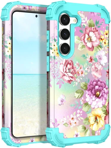 Vista 31 de Hocase Funda para Galaxy S20 FE 5G, Protección resistente a prueba de golpes, goma de silicona suave + parachoques de plástico duro, funda