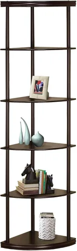 Vista 5 de Coaster Furniture – Estantería con cuña para esquina