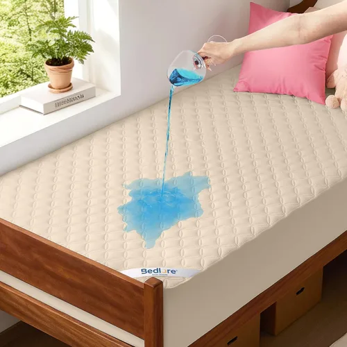 Vista 19 de BEDLORE Protector de colchón impermeable, sin ruido, tamaño individual, con bolsillo profundo ajustado de hasta 6 a 15 pulgadas, suave