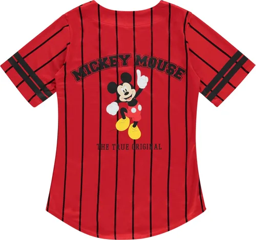 Vista 2 de Disney Ladies Mickey Mouse Fashion Shirt - Mickey & Minnie Mouse Baseball Jersey Mickey Mouse Button Down Baseball Jersey