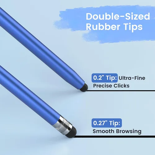 Vista 2 de Stylus 10 unidades, lápiz óptico para pantalla táctil, Android, iPad Blanco/Plata/Oro/Rosa/Rojo/Verde/Azul/Negro