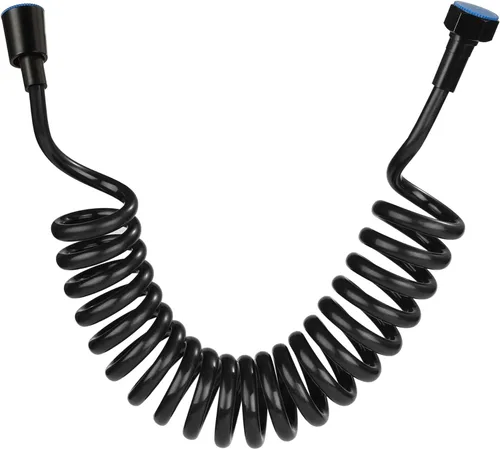 Vista 5 de Manguera de resorte telescópica flexible de PU, gris, 59" 2 M Gris