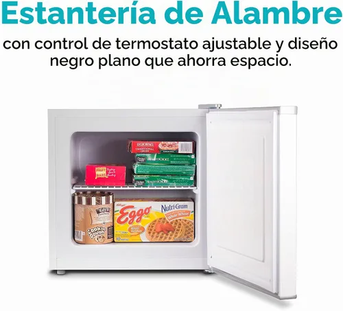 Vista 5 de BLACK+DECKER 1.2 Cu. Ft. Compact Upright Freezer, BUFK12W, White Certificado Energy Star, mini congelación profunda con estante de alambre de ancho