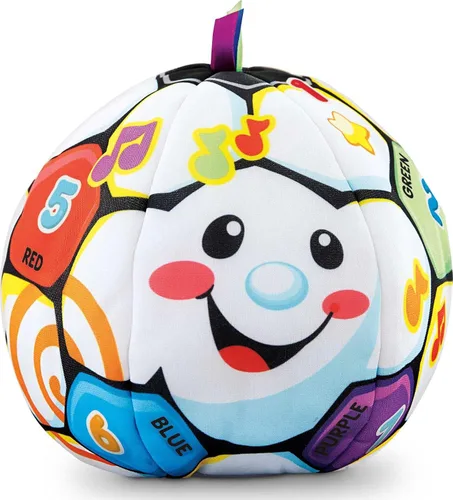 Vista 7 de Fisher-Price Juguete de bebé a niño pequeño para reír y aprender cantando pelota de fútbol musical con frases educativas para bebés a partir de 6