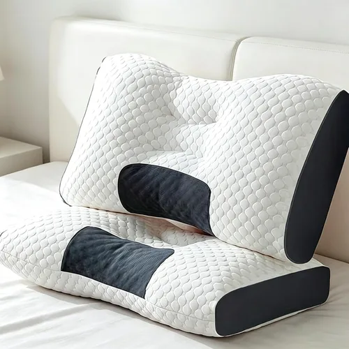 Vista 7 de Massage Neck Pillow, 2 Pack Bed Pillows for Neck and Shoulder Pain, Ergonomic Cervical Contour Support Pillow, Cervical Neck Support Massage Pillows
