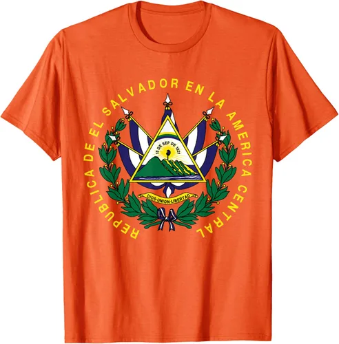Vista 55 de amdesco Salvador Camisa, salvadoran Escudo de armas playera, mujer L, Blanco