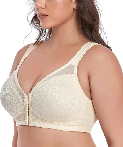 Vista 4 de DotVol Sujetador de postura con cierre frontal sin varillas para mujer