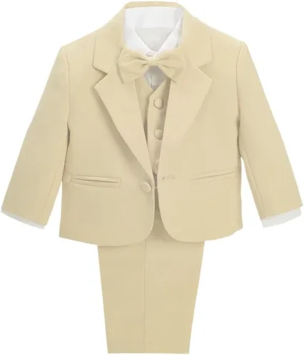 Vista 18 de Dressy Daisy Trajes de esmoquin formales para niños, 5 piezas Negro