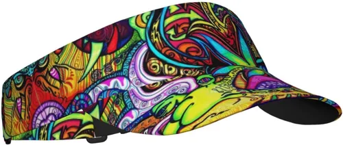 Vista 2 de Visera deportiva de moda, ajustable, protección UV, visera solar para hombres y mujeres