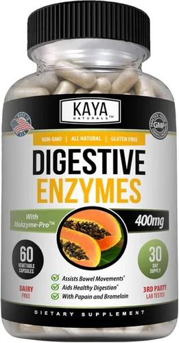 Vista 12 de Kaya Naturals Enzimas digestivas con prebióticos y probióticos - Píldoras para aliviar el estreñimiento y la hinchazón para mujeres y hombres