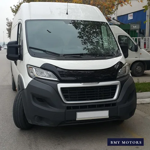 Vista 5 de BMY - Deflector de capó/protector de insectos delantero compatible con Peugeot Boxer 2014-2019 Protector de capó Partículas e insectos