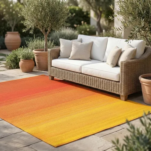 Vista 9 de Fab Habitat - Tapete antideslizante a rayas, duradero, fino, de plástico reciclado, antideslizante, para entrada, puerta delantera, pórtico y patio