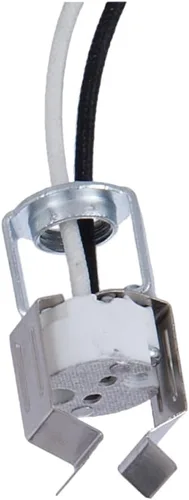 Vista 2 de B&P Lamp® Enchufe halógeno de porcelana bi-pin con clip MR-16