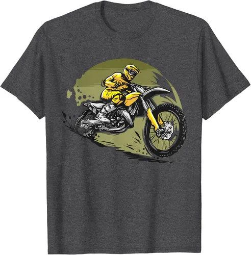 Vista 39 de Camiseta de motocross Supermotard Enduro, Negro, S