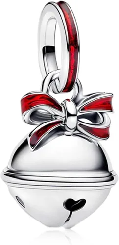 Vista 18 de Abalorios de plata de ley 925 para pulseras, dijes de amor y corazón, flor de cerezo, joyería para mujer