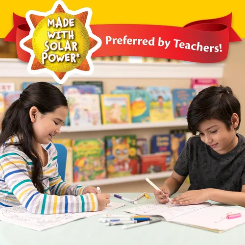 Vista 2 de Crayola 10 unidades marcadores clásicos punta fina., Paquete de 1, Variados